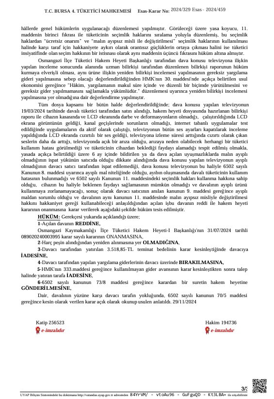 denetlecomtr's tweet photo. Teknosa ile sorun yaşayan takipçimiz sordu: “462 GÜN BOYUNCA BİR MÜŞTERİNİN SORUNUNU ÇÖZMEYEN VE SÜRECİ SÜREKLİ UZATMA YOLUNU SEÇEN BİR FİRMADAN NEDEN ALIŞVERİŞ YAPMALIYIZ?”

“19.03.2024 tarihinde TEKNOSA Kent Meydanı şubesinden Philips 50pus8808 marka model bir televizyon aldım. Televizyonun kurulumu yapıldığı günden bir gün sonra televizyondan cızırtı sesi geldiğini farkettim ve (PHİLİPS) yetkili servisine başvurdum.

Servisin sorunu çözememesi üzerine 22/04/2024 tarihinde Tüketici Hakem Heyetine başvuru yaptım ve bilirkişi tarafından televizyonum incelenmiş olup sorunun kullanıcı kaynaklı olmadığı ve AYIPLI MALl olarak kabul edilip ‘YENİSİ İLE DEĞİŞİMİNE’ karar verildi.

TEKNOSA bu kararı kabul etmeyerek durumu Tüketici Mahkemesine taşıdı. 29.11.2024 tarihinde görülen duruşma akabinde itiraz yolları kapatılmış olup Tüketici Hakem Heyetinin kararı geçerli sayılmıştır. 17.12.2024 tarihinde karar yazılmıştır.

Bu karar akabinde TEKNOSA Kent Meydanı şubesine defalarca gitmeme ve hatta mahkeme kararını taraflarına iletmeme rağmen ‘HUKUK BÜROMUZDAN HABER BEKLİYORUZ’ denilerek TAM OLARAK 186 GÜN boyunca TEKNOSA’nın mahkeme kararını uygulamasını bekledim.

Uzun uğraşlar sonucu 20.06.2025 tarihinde tarafıma dönüş yapıldı ve ellerinde stok olmadığından dolayı televizyonu yenisi ile değiştiremeyeceklerini, bunun yerine para iadesi yapabileceklerini söylediler ve bunun şirket politikası olduğunu da tarafıma iletmekten çekinmediler. 

Ellerindeki stokları bitirdikten sonra tarafıma dönüş yapıldığı gibi bir kuşku hem bende hem de çevremdekilerde uyanmadı değil.

Durum şu ki TEKNOSA’dan bir ürün aldığınızda ve ürününüz ayıplı, sorunlu çıktığında 15 AY boyunca böyle bir mağduriyet yaşayabilir ve tüm heyet ve mahkeme sonuçlarına rağmen bu süreci daha da uzatma yoluna giderek kararı uygulamayan bir firmayla karşı karşıya kalabilirsiniz.”