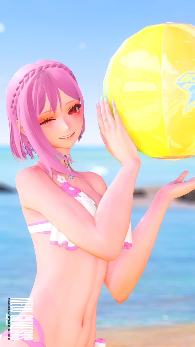 おはまいです🍚✨
歴戦ラギア強すぎてエアリオの海に逃げてきました🤗
暑さに負けないようにしっかり水分補給しましょうね〜
#PSO2NGS_S︎S 
#PSO2NGS