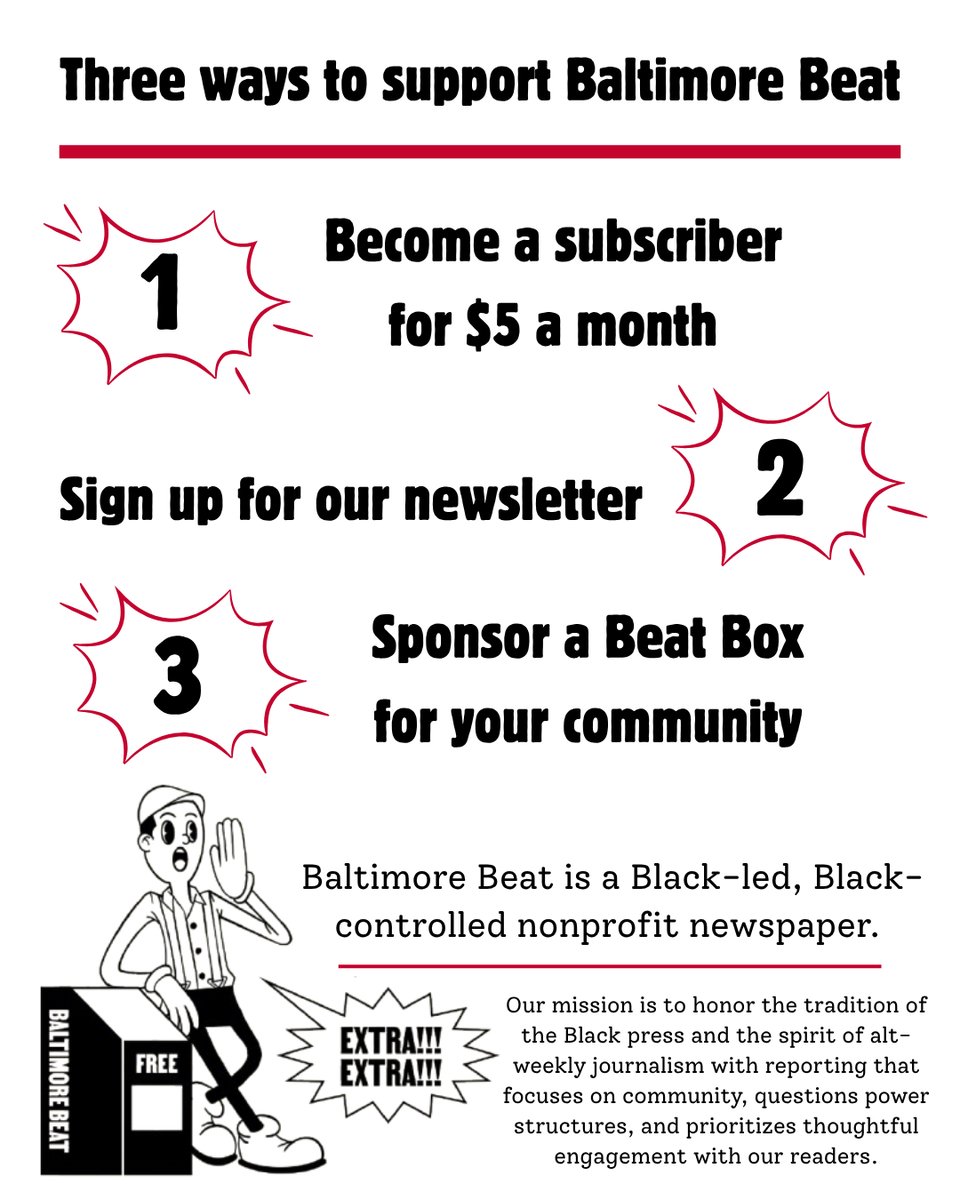 We’re looking for new supporters! We can’t publish news for all of Baltimore without your help.