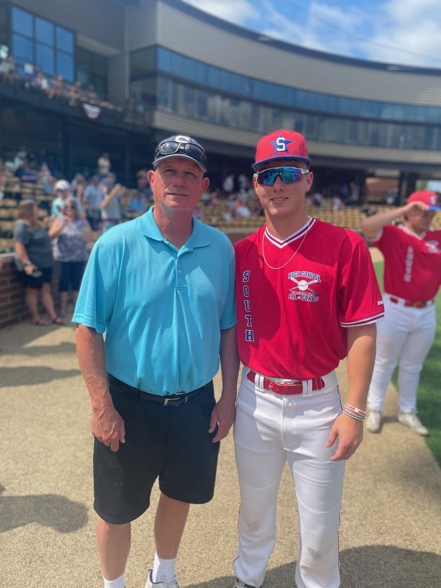 Ty Brown with Coach Kuester @ the North/South All Star game!