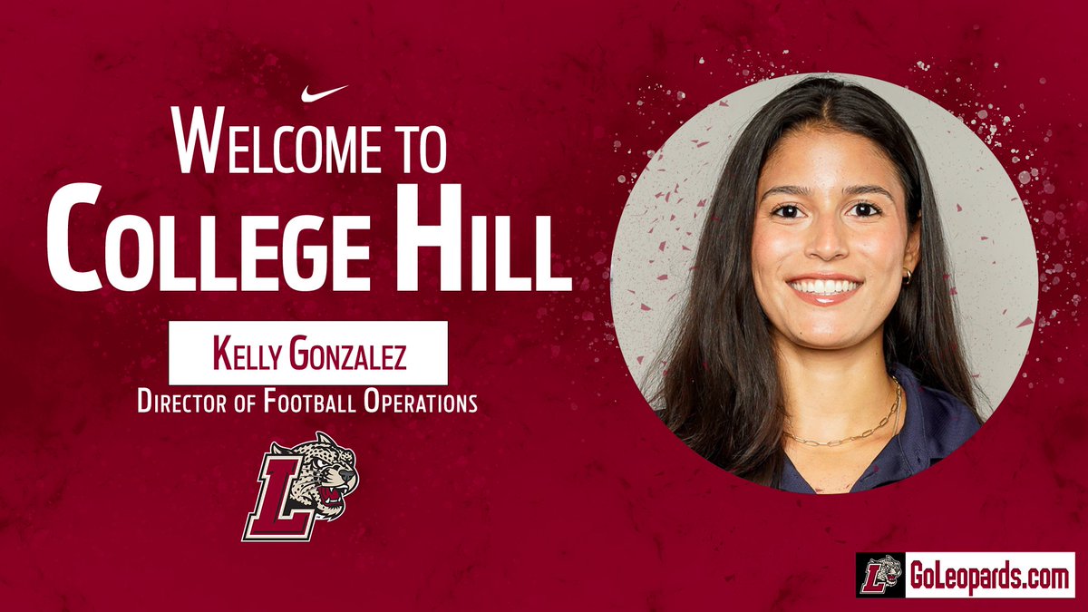 LafColFootball's tweet image. We're excited to announce Kelly Gonzalez as our new director of football operations!
📰: tinyurl.com/277zma2d
#RollPards | #ClimbTheHill