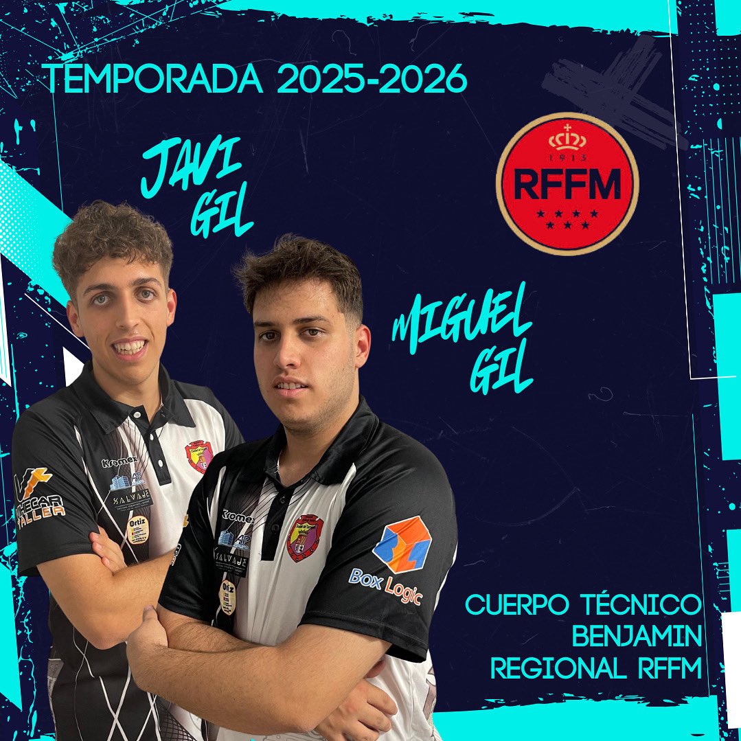 Miguel Gil y Javi Gil, Cuerpo Técnico del equipo Benjamin Federado de la EFS Ciudad de Torrejón