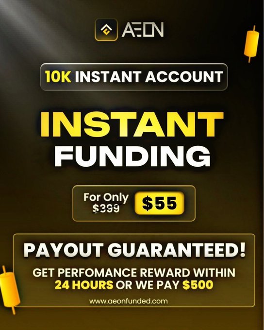 King of Forex Trader's (@kingfxtrader) on Twitter photo 🎁Giveaway Alert 🎁
3 × $10k Challenge Account
We are giving $10k 2 phase to 3 winners
How to enter:
Follow:
1️⃣. <a href="/Kingfxtrader/">KINGFX20 🎁</a>
<a href="/AeonFunded/">Aeon Funded</a>
2️⃣- Like and Repost
3️⃣- Join Discord: discord.gg/erCrDe7W
4️⃣- Tag 3 Friends
5️⃣ -Winner in 72 hous 🎁Giveaway Alert 🎁
3 × $10k Challenge Account
We are giving $10k 2 phase to 3 winners
How to enter:
Follow:
1️⃣. <a href="/Kingfxtrader/">KINGFX20 🎁</a>
<a href="/AeonFunded/">Aeon Funded</a>
2️⃣- Like and Repost
3️⃣- Join Discord: discord.gg/erCrDe7W
4️⃣- Tag 3 Friends
5️⃣ -Winner in 72 hous