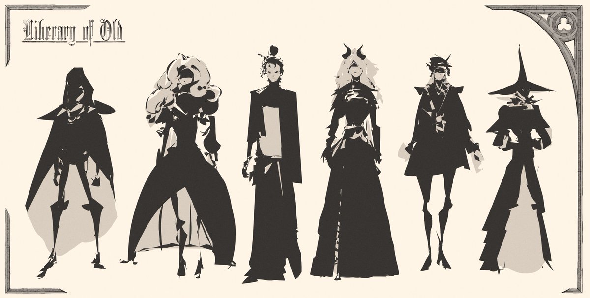 Apestogeth's tweet image. Started to do some silhouette sketches for a character design.