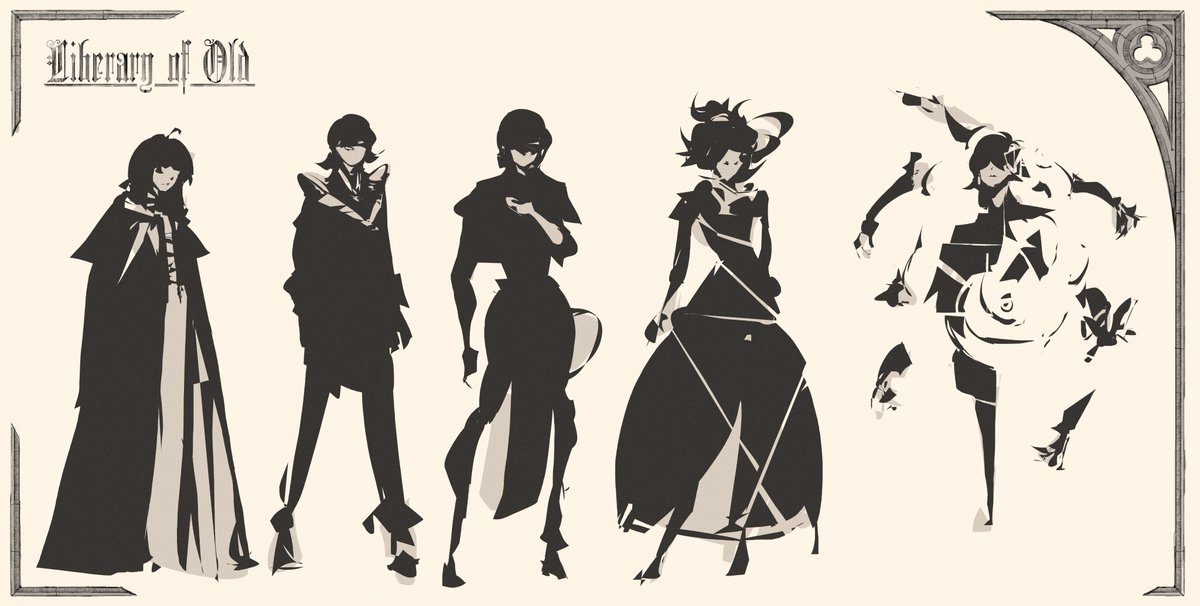 Apestogeth's tweet image. Started to do some silhouette sketches for a character design.