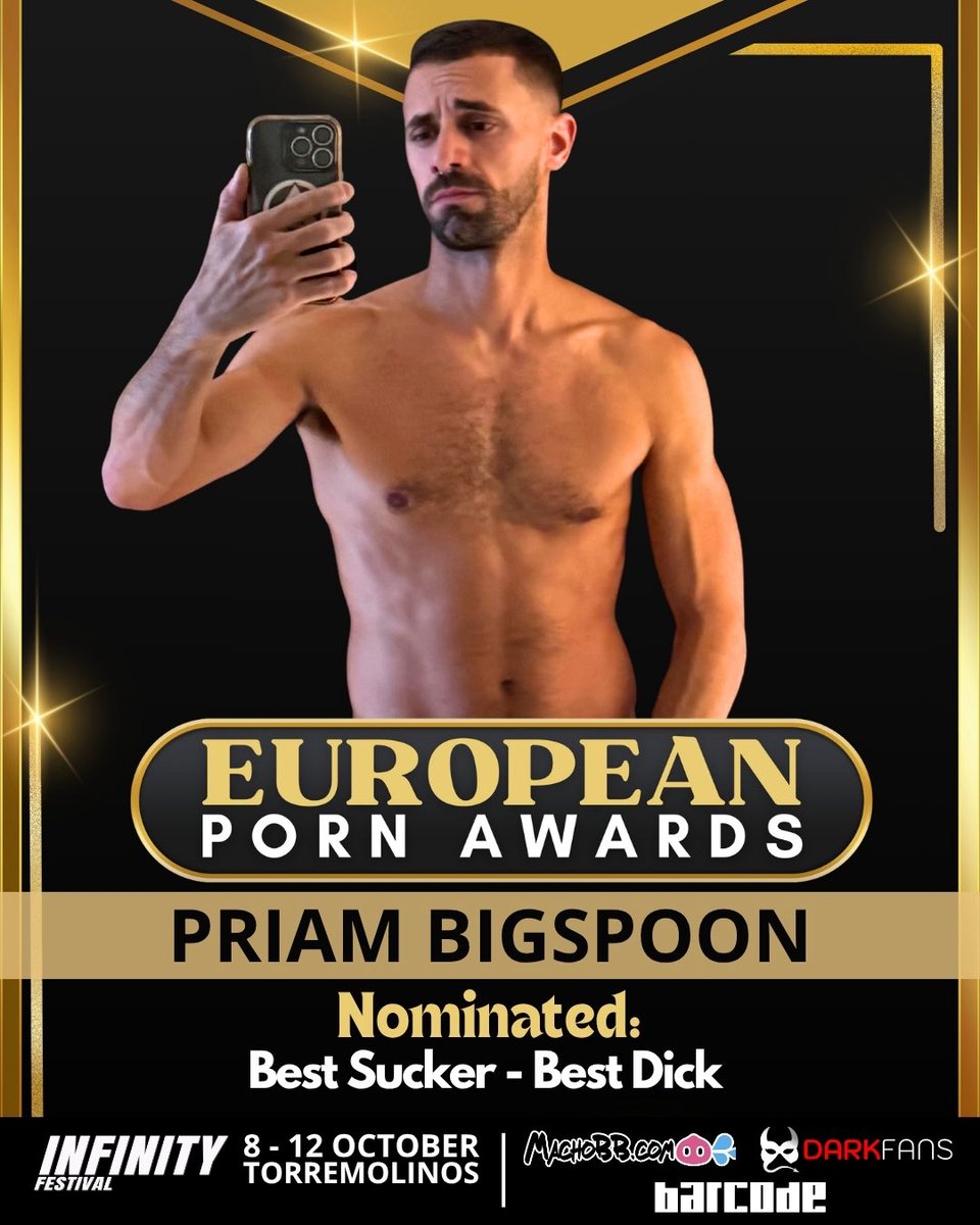 EUROPEAN PORN AWARDS 2025 (@porn_awards) on Twitter photo EUROPEAN PORN AWARDS • See you in Torremolinos • Ceremony:
Friday 10 October •• 80 Nominated Actors from 31 countries • More than 10 millions of followers • INFINITY Festival • 08 > 10 Oct. • <a href="/MattiaPriceXXX/">MATTIA PRICE</a> <a href="/Jenopups1/">MASTER DJENO</a> <a href="/maxromanogang/">Maxromano</a> <a href="/BigspoonXXL/">Priam Bigspoon 🍆🐽🦶🏻</a>
Powered by <a href="/machobbcom/">MachoBB.com</a> EUROPEAN PORN AWARDS • See you in Torremolinos • Ceremony:
Friday 10 October •• 80 Nominated Actors from 31 countries • More than 10 millions of followers • INFINITY Festival • 08 > 10 Oct. • <a href="/MattiaPriceXXX/">MATTIA PRICE</a> <a href="/Jenopups1/">MASTER DJENO</a> <a href="/maxromanogang/">Maxromano</a> <a href="/BigspoonXXL/">Priam Bigspoon 🍆🐽🦶🏻</a>
Powered by <a href="/machobbcom/">MachoBB.com</a>
