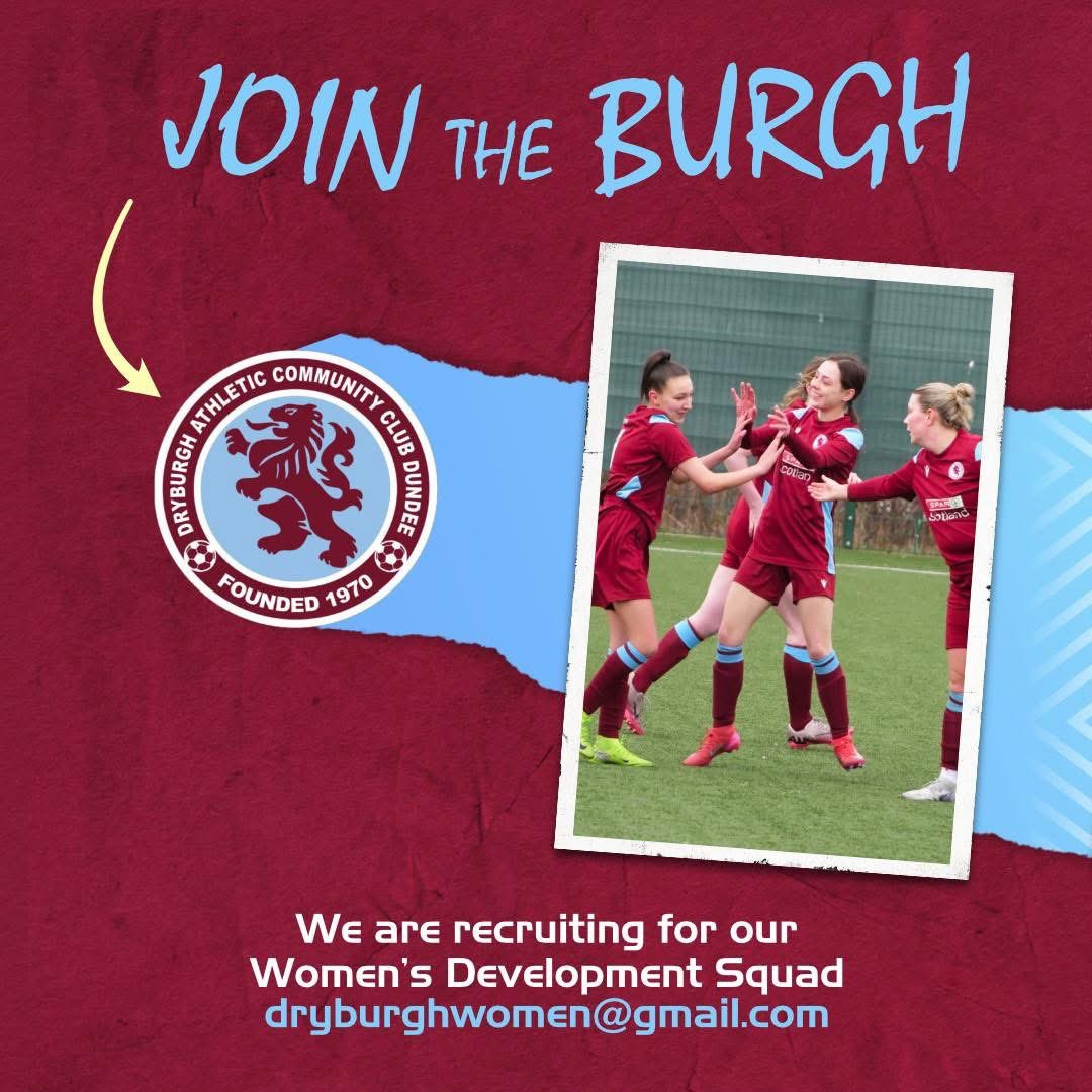 Dryburgh Athletic Girls & Women (@dryburghgirls) on Twitter photo Looking to play Womenโs Senior Football?
Weโve got you covered ๐ซต๐ปโ๏ธ
We are recruiting players now for our Women's Development side.
๐ฃ includes a pathway to our <a href="/SWFChampionship/">Barclays Scottish Women's Championship</a> side.
Enquiries to - dryburghwomen@gmail.com ๐ฒ or DM here. Looking to play Womenโs Senior Football?
Weโve got you covered ๐ซต๐ปโ๏ธ
We are recruiting players now for our Women's Development side.
๐ฃ includes a pathway to our <a href="/SWFChampionship/">Barclays Scottish Women's Championship</a> side.
Enquiries to - dryburghwomen@gmail.com ๐ฒ or DM here.