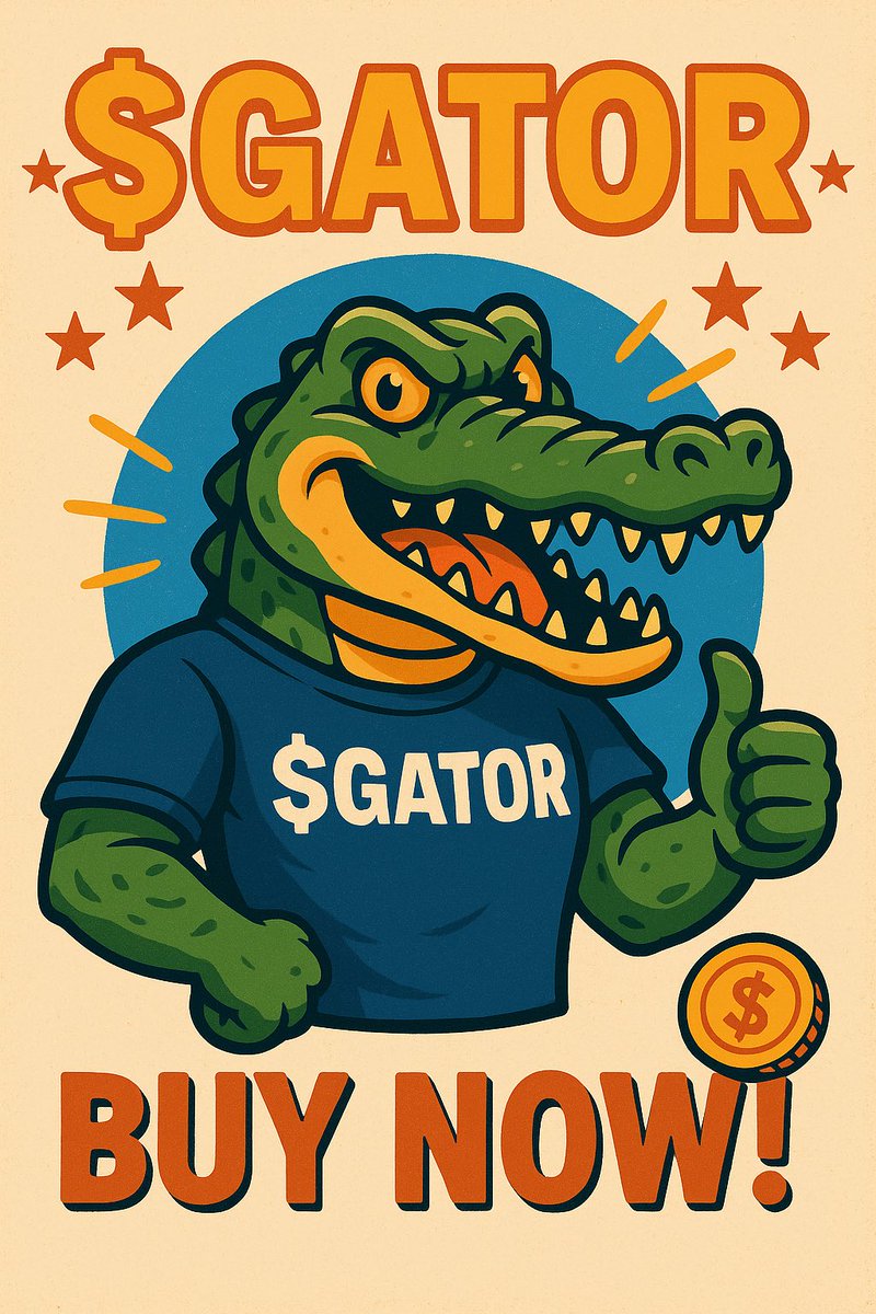 gator_gate's tweet photo. $nomnom $gib $nobody $gork $wolf $loud

Florida’s new prison just dropped.
It has:
✅ A runway
✅ No walls
✅ Riot gators as guards
✅ $GATOR as the only currency
This ain’t Alcatraz. This is GatorGate 🐊🛬
#Solana #MemePrison #CryptoNews 
#mooncoin #floridanewprison https://t.co/1ukjvKxL02