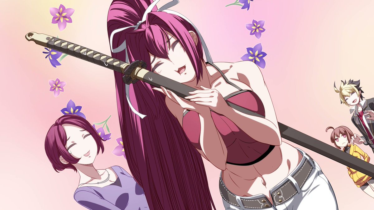 the fighting game girl of the day is   
  yuzuriha ♡ under night in-birth