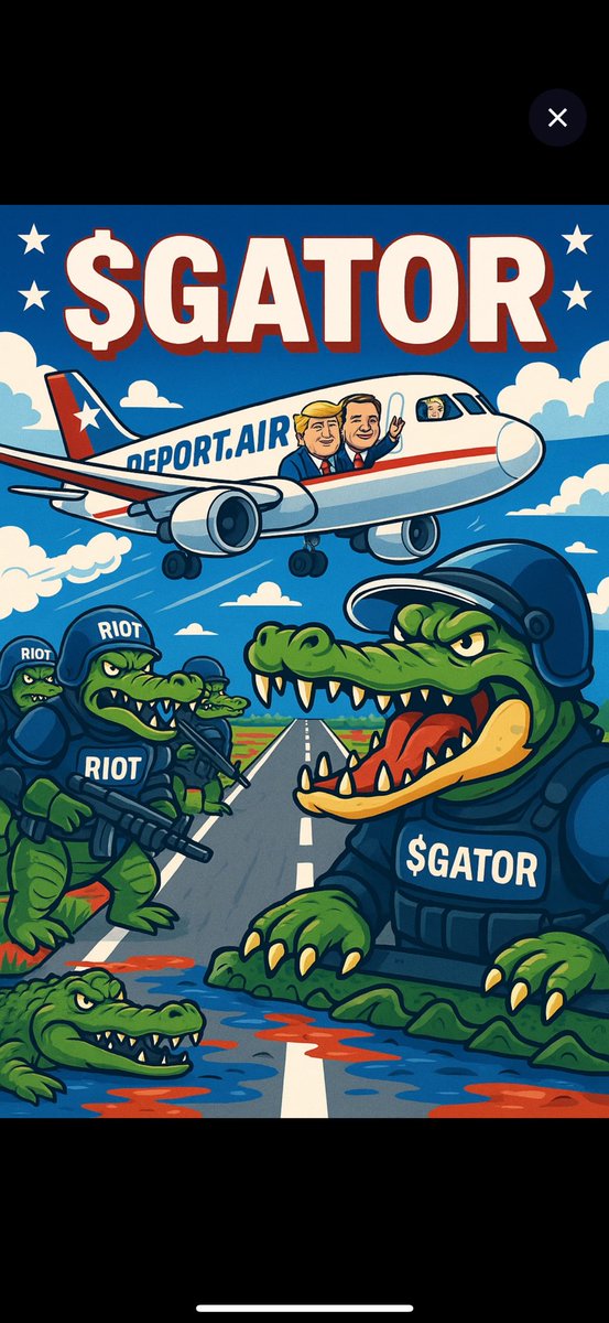 gator_gate's tweet photo. $sc $prompt $usa $stnk $nyla $gib $fatha
BREAKING: Florida opens world’s first
Swamp-Backed Correctional Facility
Warden? A gator named Chad.
Punishment? No $GATOR in your wallet.
Reward? Freedom… maybe.
#GatorGate #floridanewprison #memecoin 
#CryptoNews #mooncoin #moonshot https://t.co/eGlpe0P8SH