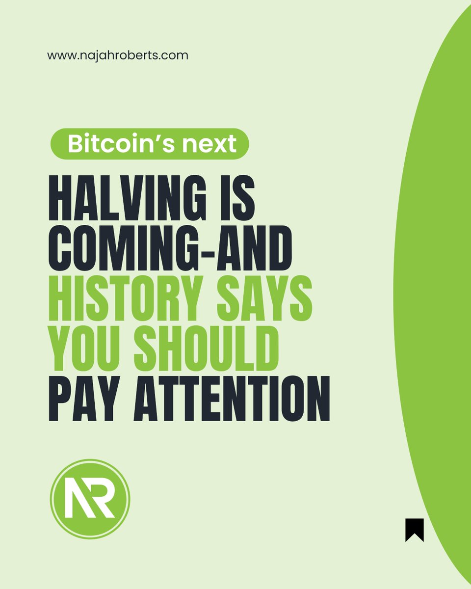 Every four years, the amount of new Bitcoin entering circulation gets cut in half. 
This is called the halving, and it’s triggered massive bull runs in the past.

2024: Bitcoin halved.
2021: ATH.
.
Learn what the halving means for you: thebitcoinbanq.co
.
#bitcoinhalving