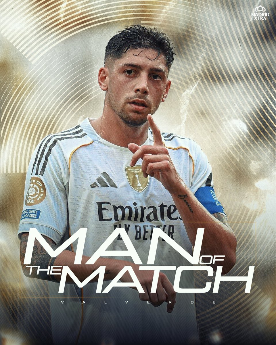 🚨 OFFICIAL: Fede Valverde named MOTM.