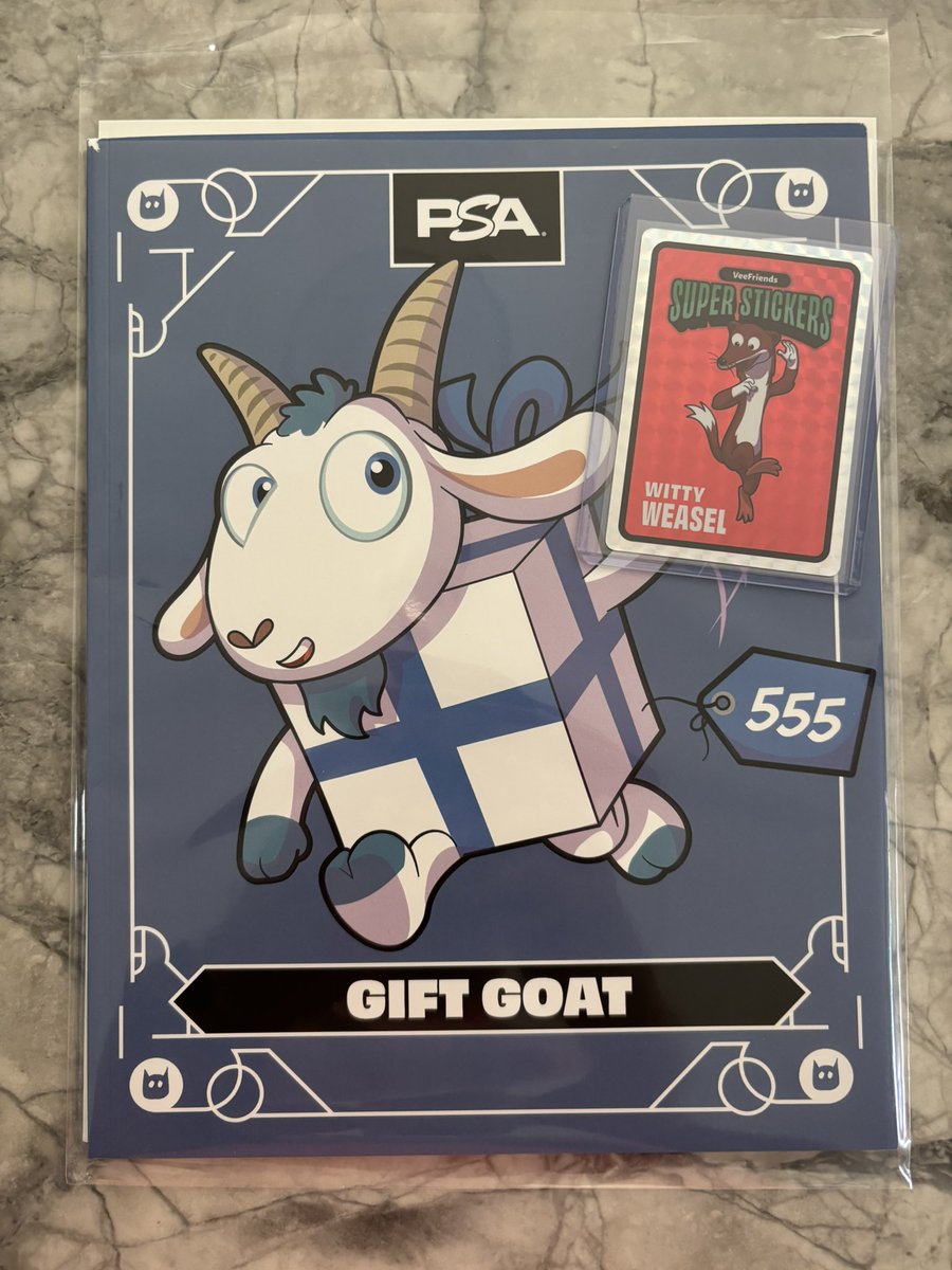 ✉️ day: I  L i k e  the  C o v e r!! 🐐 🔥 
***but  <a href="/PSAcard/">PSAcard</a>  or  <a href="/veefriends/">VeeFriends</a>  the top two corners are ROUGH looks like the celophane opened at the top and the magazine bounced around…. Actually I don’t think it’s even meant to seal at the top, bummer🫤

On the flip side the