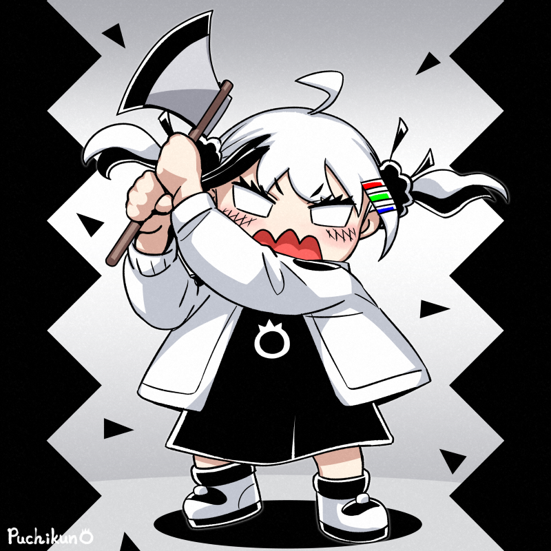 「おはモノチ 「カチコミだっち～～～!!」 #MonochiProject」|ぷちくん/puchikun（絵師）のイラスト