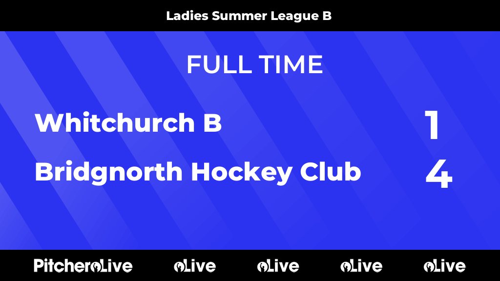 FULL TIME: Whitchurch B 1 - 4 Bridgnorth Hockey Club
#WHIBRI #Pitchero
pitchero.com/clubs/bridgnor…