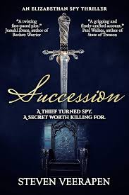studog66's tweet image. Just read Succession by @stevenveerapen
Good book, will James VI become James I on Elizabeth's death or is there a reason why he shouldn't take the throne of England
Murder &intrigue flow thick & fast in a race to find the truth
#Fiction #historical #Tudor #Stuart #Cecil