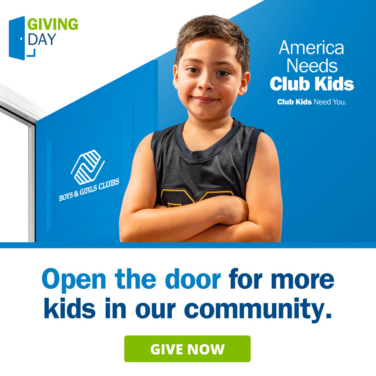 Open the door for more kids in our community by donating TODAY! bgcgtc.org/donations
#AmericaNeedsClubKids