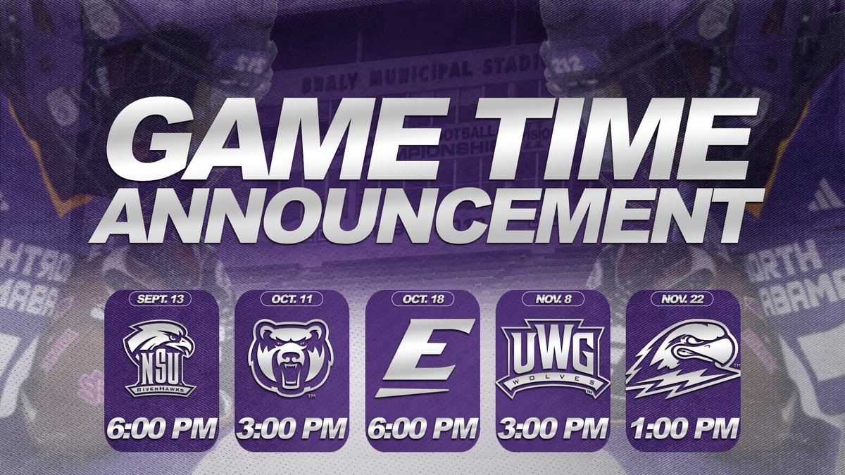 UNAFootball's tweet image. Our kickoff times for 2025 are official 👀
#RoarLions 🦁