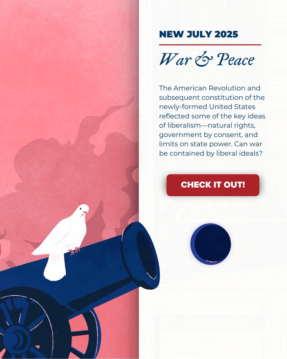 📅 Today marks the halfway point for our A Call to Liberty initiative, where each month we release pieces that strive to reawaken interest in and respect for the Declaration of Independence in anticipation of the 250th anniversary in July of 2026.

More in the 🧵 thread below: