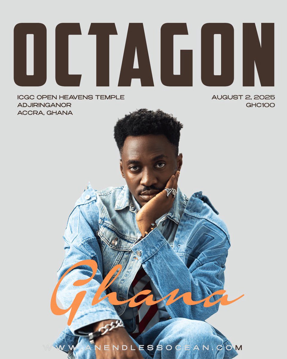 oneman1000_'s tweet photo. Finally, we have @anendlessocean_ in Ghana! August 2, clear your plans and schedules. Let’s get active. 🇬🇭

🗓️ | Aug 2, 2025
📍 | ICGC Open Heavens Temple, Adjrigarnor 
💰 | 100gh only
🔗 | https://t.co/qgolvDmWsl

Follow @theoasisgatherings for more info! https://t.co/IgBntaxIPM