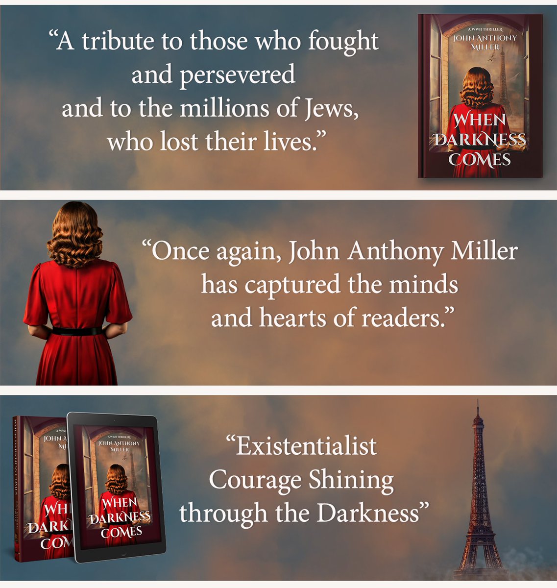When Darkness Comes:
Paris, 1942 - when so few did so much for so many
#Holocaust #WWII #histfic
mybook.to/5U2VwgA