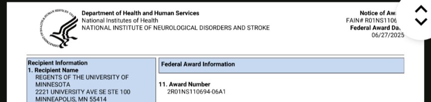 We are so happy to announce we have received the NOA for an R01 project studying molecular mechanisms of degeneration and cognitive decline involving HSF1 in Huntington's disease. We are recruiting!!!