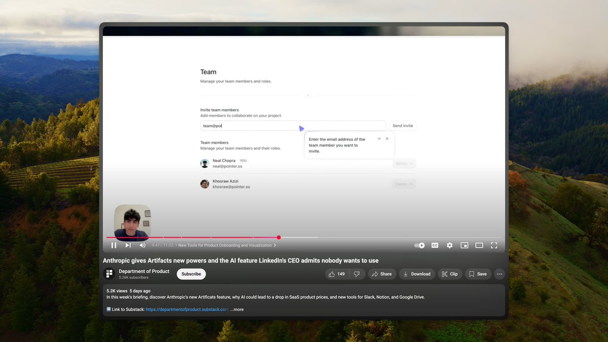 nealchopra's tweet image. we got a ton of inbound recently 

from a video we didn&apos;t know existed

until someone told us on a demo today

thanks @Deptofproduct for the shoutout!