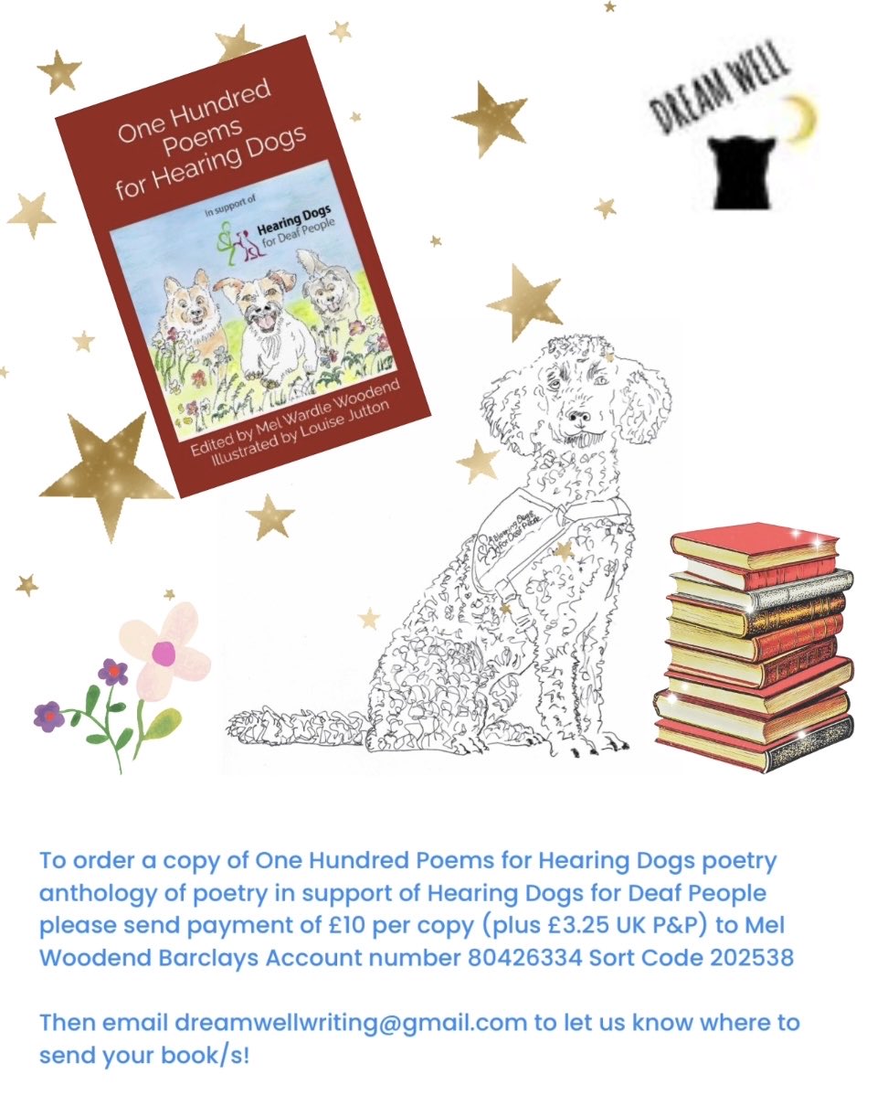 Mel Wardle (@melwardlepoet) on Twitter photo Sound Support Dog Kirrie and I are thrilled to report that the total raised for <a href="/HearingDogs/">Hearing Dogs for Deaf People</a> from our #poetry anthology is now £937.31 We are hoping to reach £1000 if possible by the end of July when we will hand the money into the charity! Please contact me for a copy 📖 Sound Support Dog Kirrie and I are thrilled to report that the total raised for <a href="/HearingDogs/">Hearing Dogs for Deaf People</a> from our #poetry anthology is now £937.31 We are hoping to reach £1000 if possible by the end of July when we will hand the money into the charity! Please contact me for a copy 📖