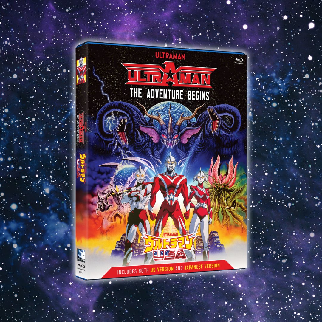 🚨AVAILABLE NOW🚨 The 1987 animated movie ULTRAMAN: THE ADVENTURE BEGINS is out now on #bluray with a new English Dub! Also includes the 1989 Japanese version ULTRAMAN USA. Own it now at amzn.to/3REuvMj!

#ultraman #animation #tokusatsu#scifi #physicalmedia #millcreekent