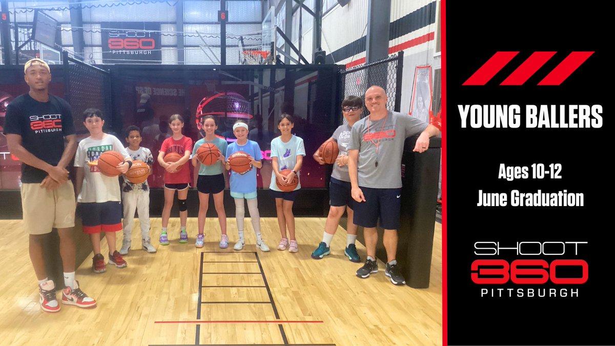 shoot360pgh's tweet image. 🏅 Way to go, June Young Ballers grads! You’ve mastered new skills and played with heart all month long.
Registration is open through September for Young Ballers ages 8–12! Learn more & sign up: shoot360pittsburgh.com/young-ballers/