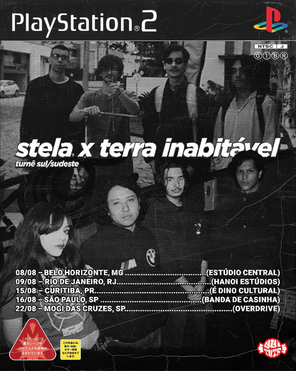 terrainabitavel's tweet image. ATENÇÃO! turnê terra inabitavel x stela.
encontro dos trabalhos "serafim triste" + "ident ii dades" dois últimos trabalhos das bandas que exploram e agitam o underground.
LINK DOS INGRESSOS NA BIO.
(por enquanto só RJ e BH disponível, em breve CWB e derivados.)