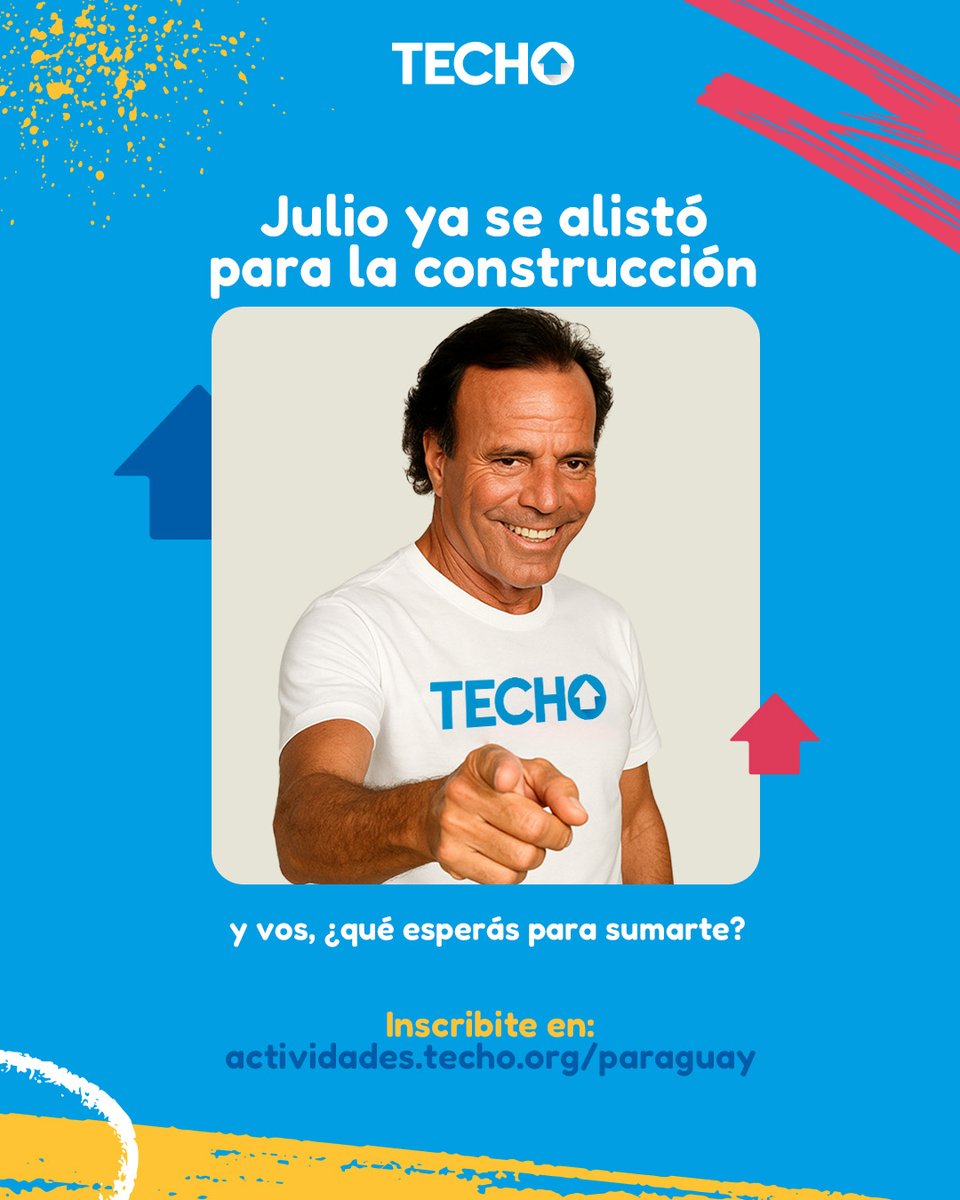 Julio ya se puso la remera... ahora te toca a vos 😎
Este mes construimos historia, y queremos que seas parte.
📍 Central, Alto Paraná, Caaguazú, Itapúa
📅 2 fines de semana
🔗 Sumate en actividades.techo.org/paraguay