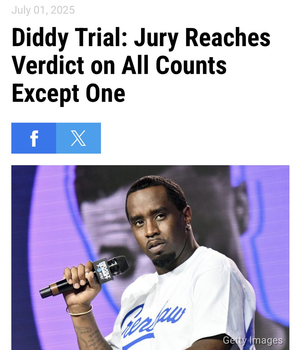 josette caruso (@josettecaruso) on Twitter photo <a href="/MattWallace888/">Matt Wallace</a> What does Diddy know that has made him so important?
In a note, they wrote, “We have reached a verdict on counts 2, 3, 4 and 5. We are unable to reach a verdict on count 1 as we have jurors with unpersuadable opinions on both sides.”
Combs has been on trial since May, denying <a href="/MattWallace888/">Matt Wallace</a> What does Diddy know that has made him so important?
In a note, they wrote, “We have reached a verdict on counts 2, 3, 4 and 5. We are unable to reach a verdict on count 1 as we have jurors with unpersuadable opinions on both sides.”
Combs has been on trial since May, denying
