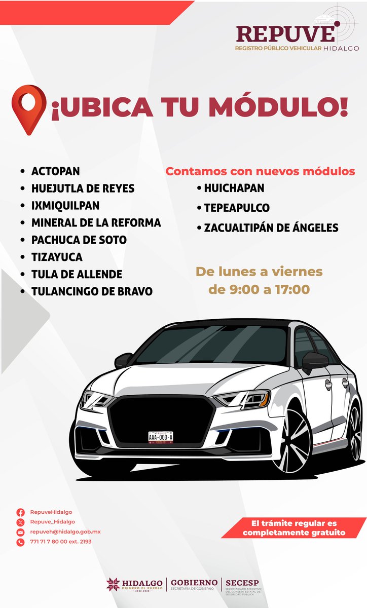 Srio_CespHgo's tweet image. 🚗✨ ¡Protege tu auto con el #REPUVE! ✨🚗

Registra tu vehículo en el módulo más cercano ✅.

📍 Rápido, fácil y 100% gratuito.

⏳ ¡No esperes más y asegura tu auto hoy!

#REPUVEHidalgo #SeguridadVehicular #TrámiteSeguro