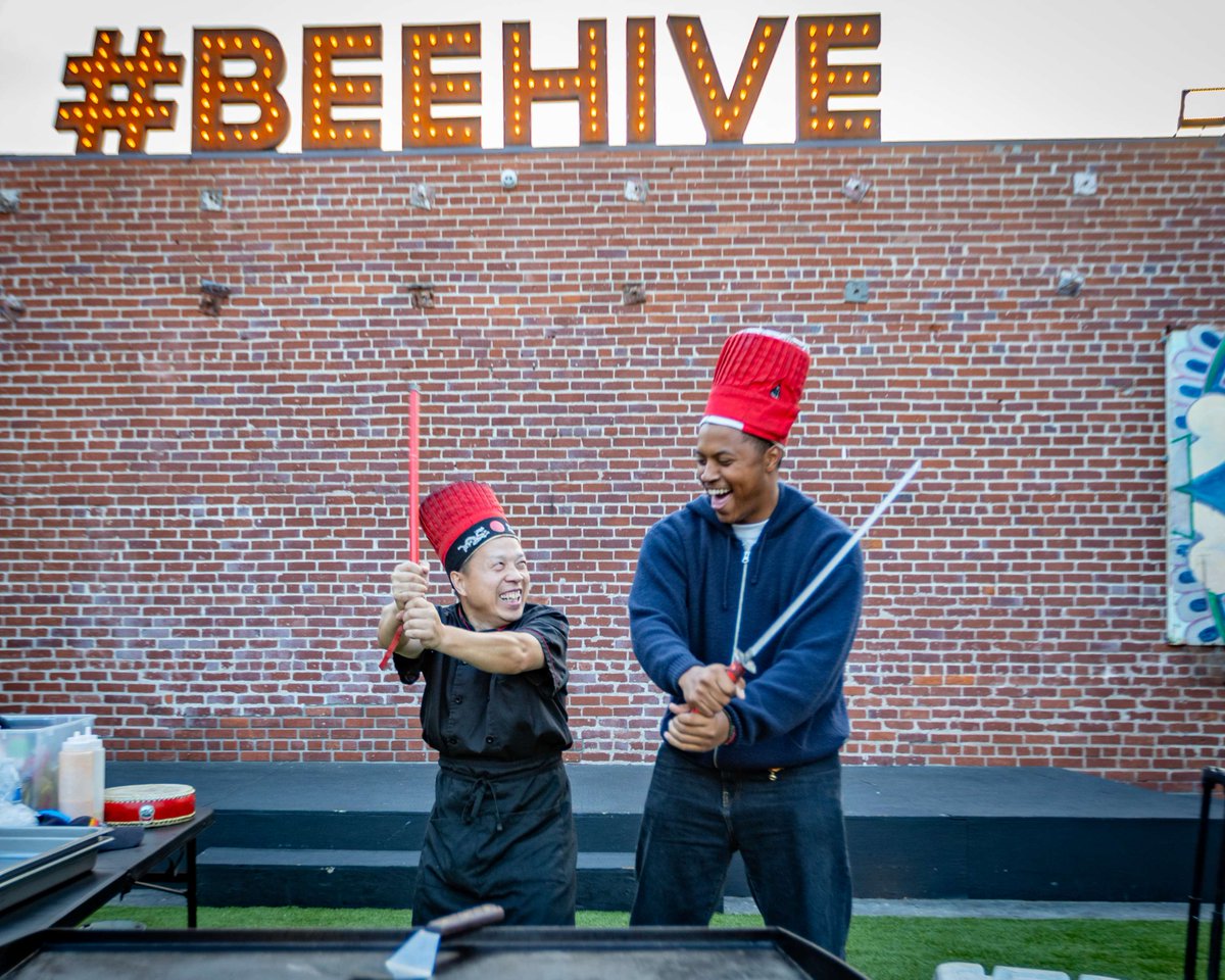 🌟 Congrats to the SoLa Live Accelerator Class of ’25! 🌟
After 6 months of hands-on learning with entertainment pros, our students brought the Beehive Block Party to life — then celebrated with a well-deserved hibachi dinner! 🍱🎶 

#SoLaLive #BeehiveBlockParty #CreativeCareers