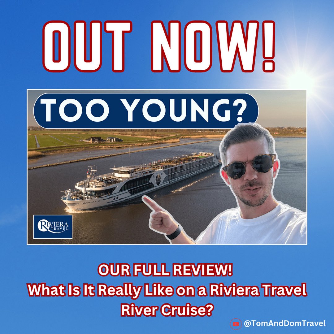 Tom and Dom Travel (@tomanddomtravel) on Twitter photo Ever experienced a river cruise? We're accustomed to huge ocean ships, but we're excited to share our 5* River Cruise adventure with <a href="/RivieraTravelUK/">Riviera Travel</a>
Check it out and let us know what you think!
T&D
#rivieratravel #rivercruiseseurope #rivercruise #TomAndDomTravel #ChooseCruise Ever experienced a river cruise? We're accustomed to huge ocean ships, but we're excited to share our 5* River Cruise adventure with <a href="/RivieraTravelUK/">Riviera Travel</a>
Check it out and let us know what you think!
T&D
#rivieratravel #rivercruiseseurope #rivercruise #TomAndDomTravel #ChooseCruise