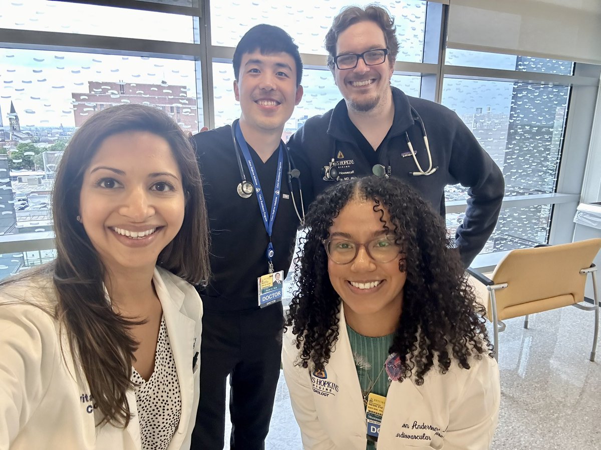KSharmaMD's tweet image. Happy July 1st from the @hopkinsheart inpatient Heart Failure/ Transplant service - rounding with the best of the best!
Welcome to our 2025-2026 Advanced Heart Failure Fellows @anjaliwagle @JR_Goldenberg!
@OslerResidency @OslerAlumni @HopkinsMedicine @HopkinsCTSurg…