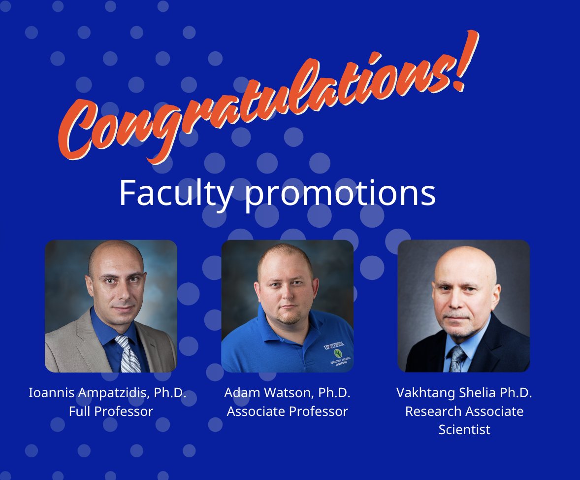 UF_ABE's tweet image. Join us in congratulating this year's tenure and promotion recipients! Congratulations and many thanks for all your hard work and service to ABE!