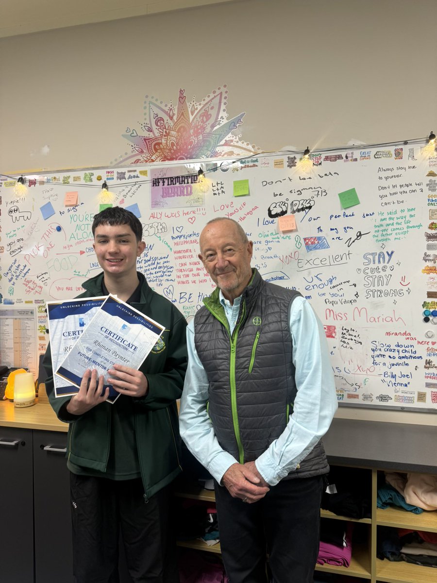 HighIngleburn's tweet image. We’re proud to share that our students, Rhonan and Fipe, have completed both Stage 1 and Stage 2 of the Future Mentors Program, facilitated by Bill Webster.
The program equips students with the skills to establish goals, achieve personal growth, and gain valuable mentorship…
