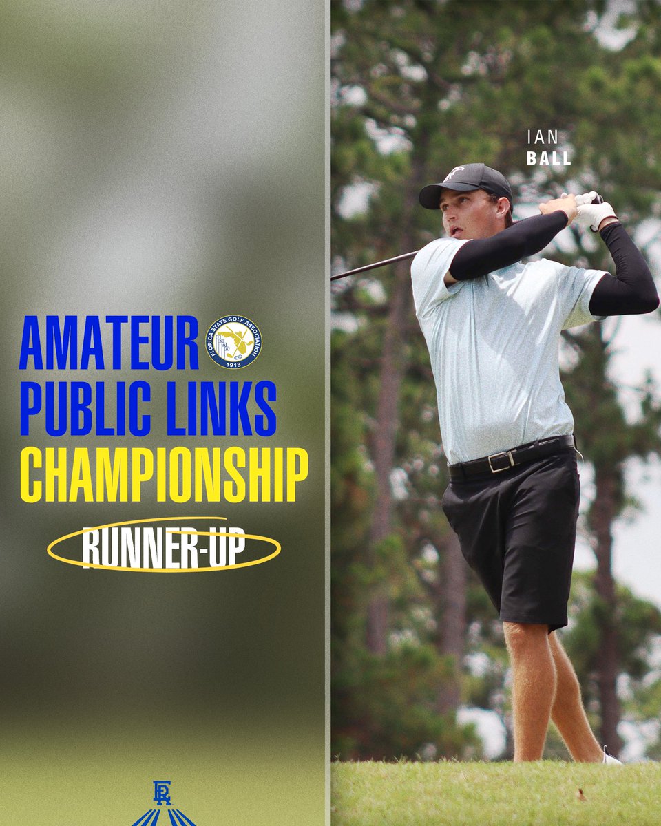 It's been a busy summer for @ian___ball!

The 🦅 gets a runner-up result at the FSGA's Amateur Public Links Championship!
#GoERAU #DaytonasHometownTeam