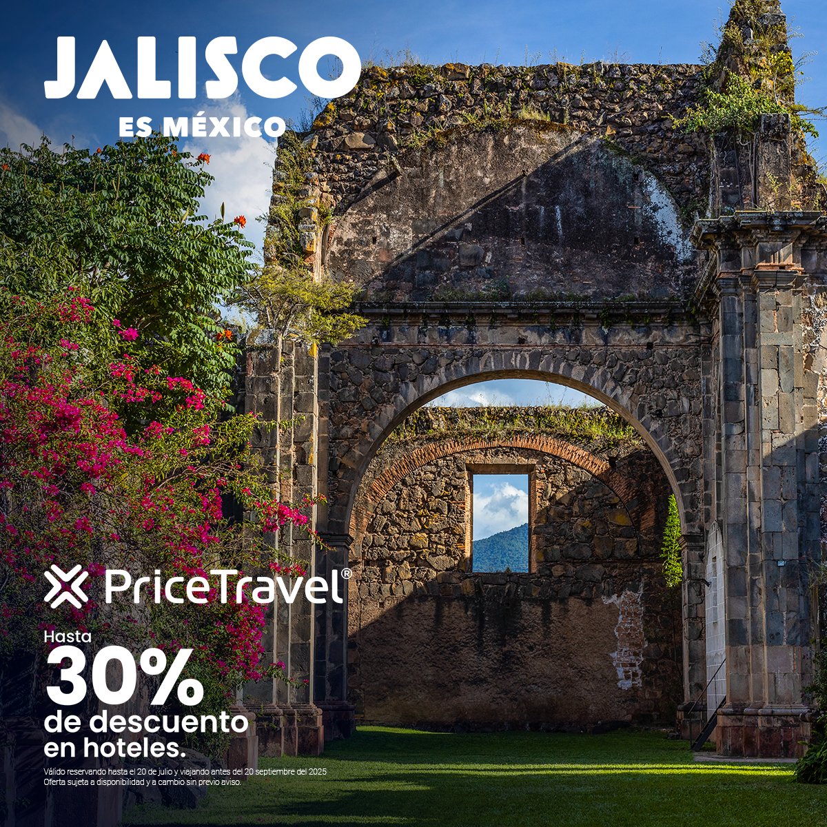 🇲🇽✨🤗 Jalisco te espera con los brazos abiertos. Descubre todo lo que este hermoso rincón de México tiene para ofrecer.

😉✈ Reserva tu viaje hoy mismo y comienza tu aventura en este paraíso lleno de tradición, cultura y belleza.

🔗 pricetravel.com/es/ofertas-de-…