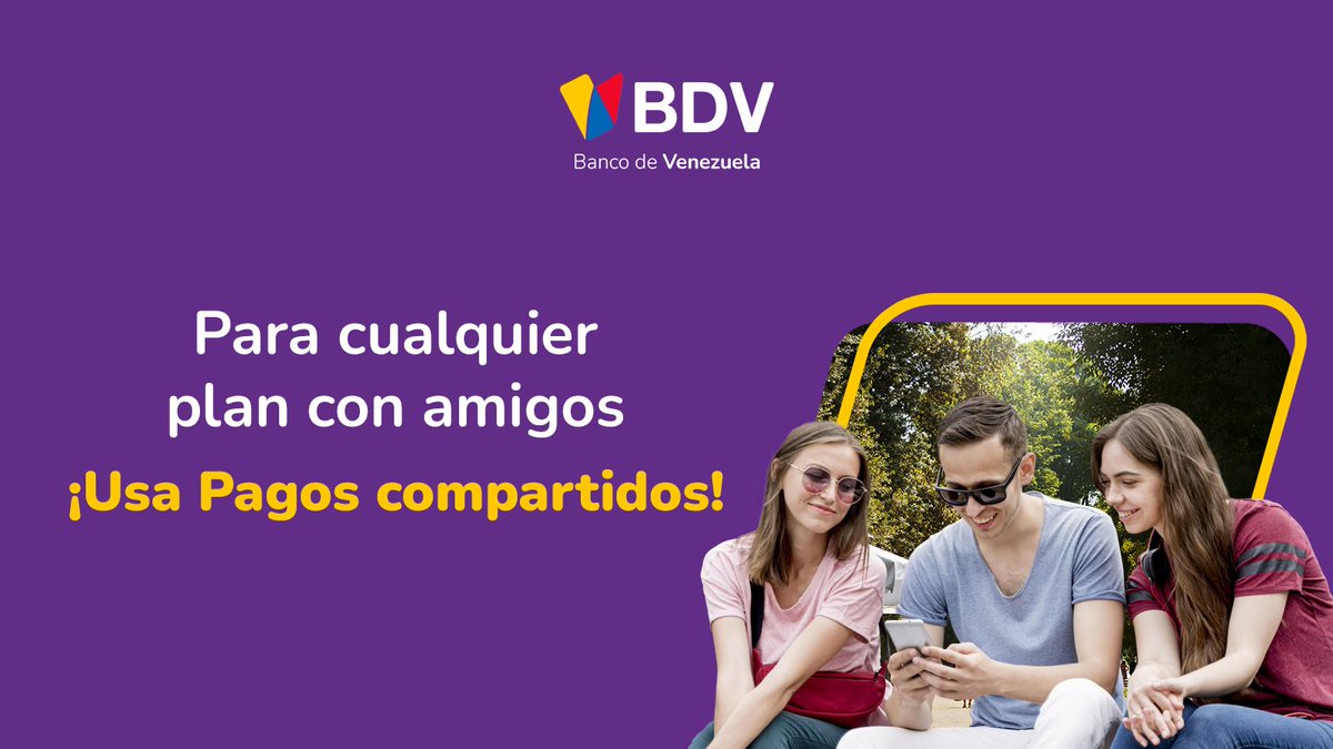 Divide la cuenta de manera rápida y fácil con BDVApp

Usa pagos compartidos  y disfruta de cada momento📲

Tus planes con amigos sin complicaciones 😎