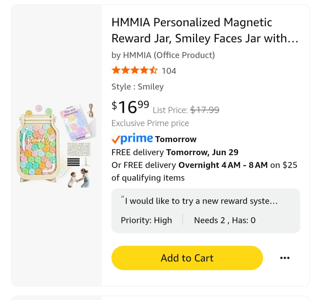 I teach 3rd grade in Cleveland, OH!  My dream item is my reward jars. I would be so thrilled to get these.  What item would make you jump for joy if it arrived at your door? Thank you for any help or reposts! #clearthe #teacher  #TerrificTuesday amazon.com/hz/wishlist/ls…