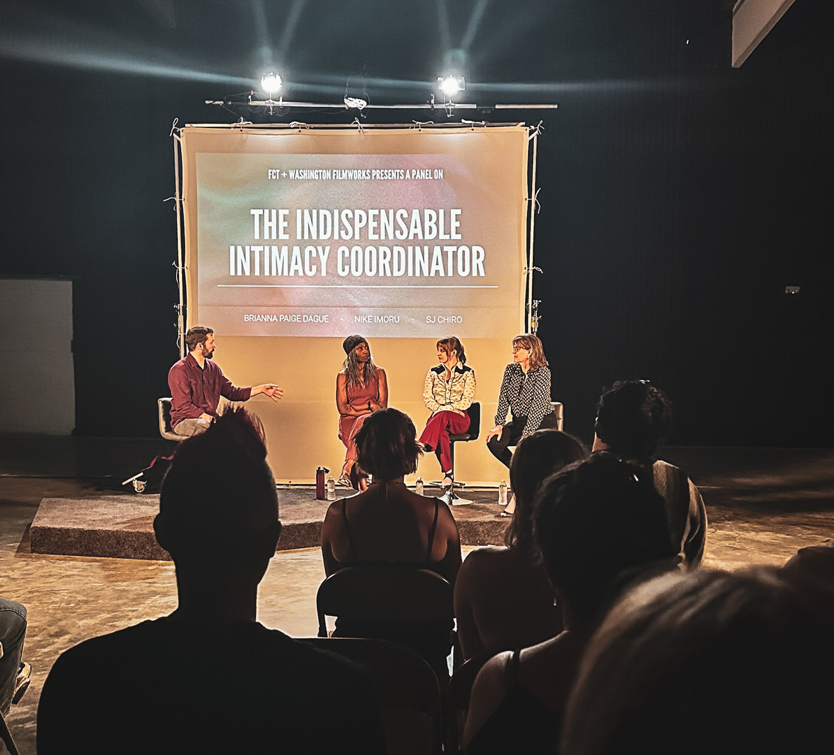 It was great to see everyone at Sunday's Intimacy Coordinator panel presented in partnership with Film Community Training Program. Special thanks to the panelists for sharing their insights about the vital craft of Intimacy Coordination and Harbor Island Studios for hosting.