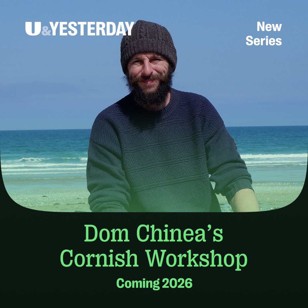 YesterdayTweets's tweet image. 🔧 NEW SERIES 🪚
In #DomChineasCornishWorkshop mechanic and self-taught engineer Dom Chinea makes the move of his life to the far west of Cornwall with wife Maria and their dog Wendy.
Coming to U&Yesterday in 2026.