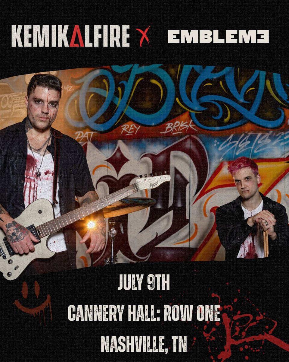 NASHVILLE we are BACK... again 😅 and ready to perform for you all! Get ready for our show with <a href="/EmblemThree/">EMBLEM3</a> at Cannery Hall: Row One on July 9th. Bring anyone and everyone to this show, because this show will be 🔥🔥🔥
