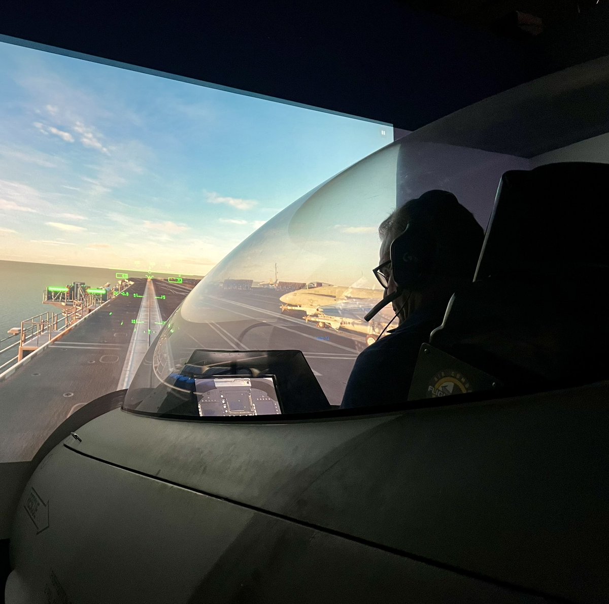 BabayanMatt's tweet image. Just had an incredible experience in the F-18 fighter simulator — and I’m proud to say I still got it! Took down three other competitors and came out as Top Gun once again. Feels great to know the instincts are still sharp after all these years. #TopGun #F18Simulator