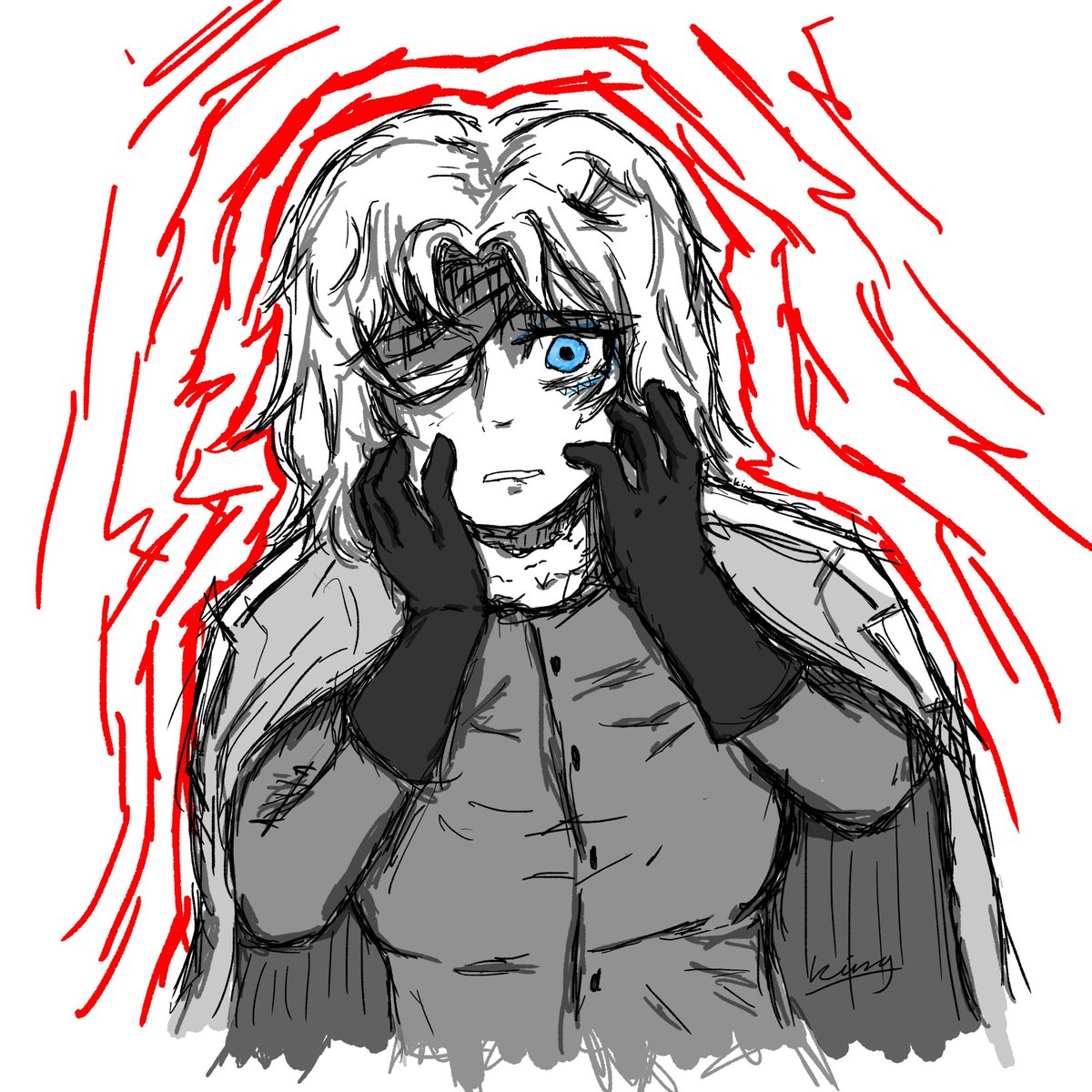 kingcosmore's tweet image. freya doodle 5 #digitalart #originalcharacter