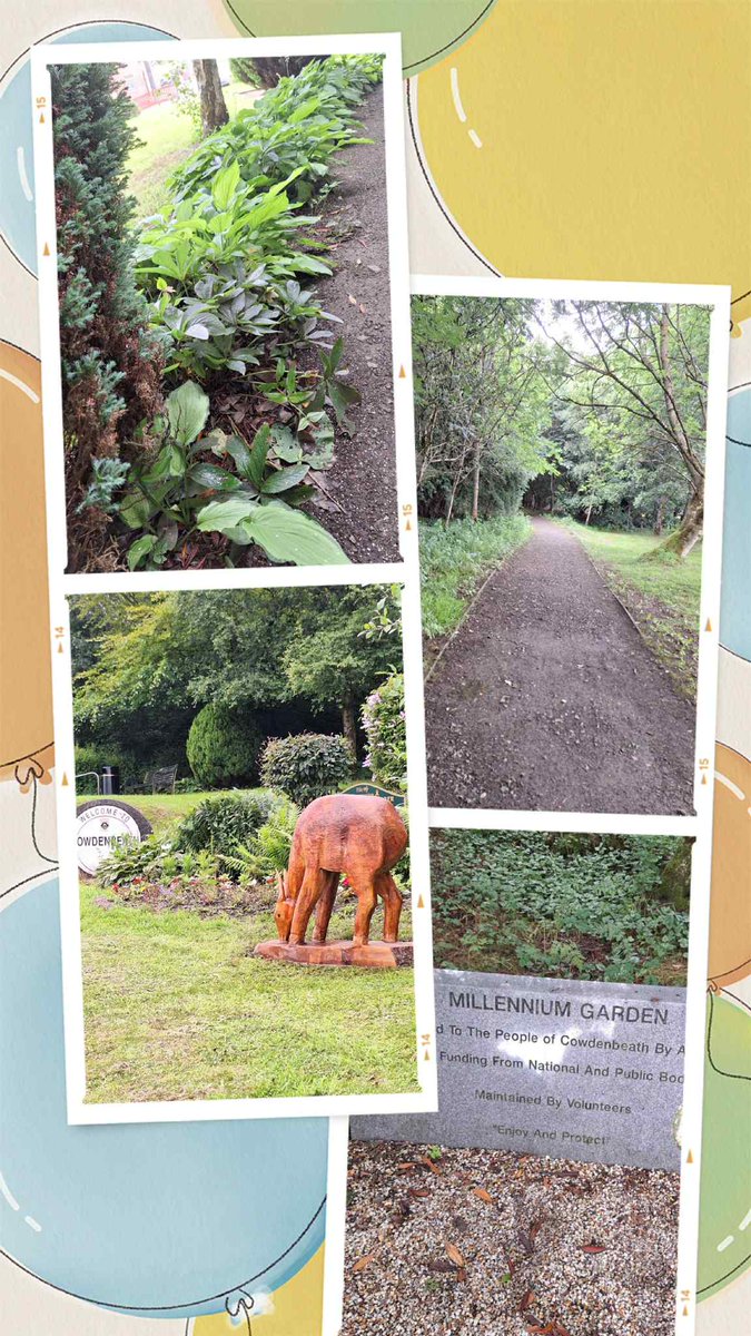 New sculpture in Cowdenbeath. Check out the Millenium Garden