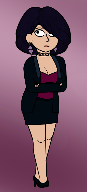 Nikki isn't really the office-y type... but tried drawing her in an office outfit either way...
